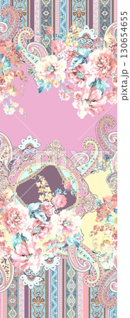 Diverse Floral Patterned Decorative Textile Collection Diverse Floral Patterned Decorative Textile Collection 130654655