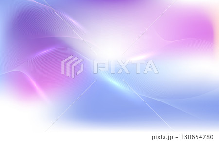 Abstract modern blue and purple gradient background with glowing wavy lines. 130654780