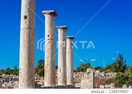 Ruins of ancient greek temple of The Sanctuary of Apollo Hylates. Limassol District, Cyprus Ruins of ancient greek temple of The Sanctuary of Apollo Hylates. Limassol District, Cyprus 130654807