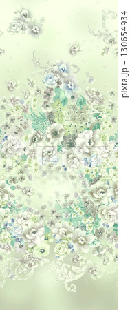 Assorted Floral Patterned Decorative Paper Designs 130654934