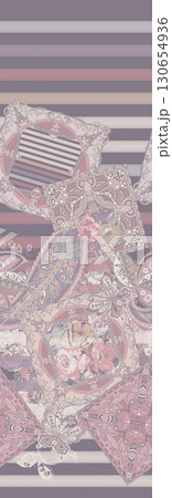 Assorted Floral Patterned Decorative Paper Designs 130654936