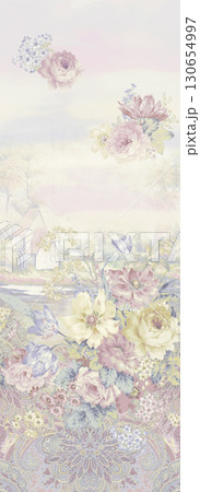 Assorted Floral Patterned Decorative Paper Designs 130654997