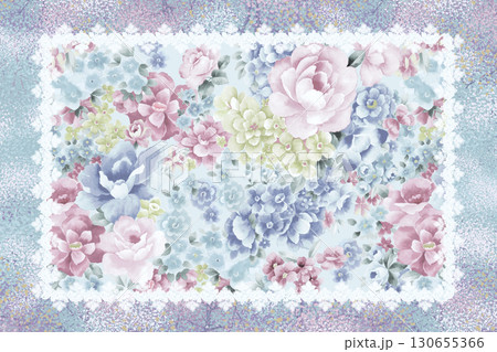 Diverse Floral and Patterned Decorative Paper Collection 130655366
