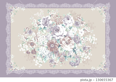 Diverse Floral and Patterned Decorative Paper Collection 130655367