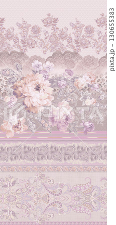 Diverse Floral and Patterned Decorative Paper Collection 130655383