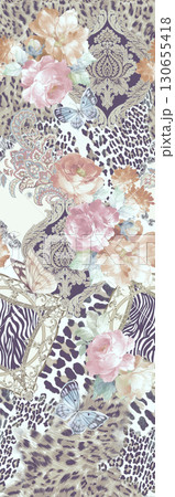 Diverse Floral and Patterned Decorative Paper Collection 130655418