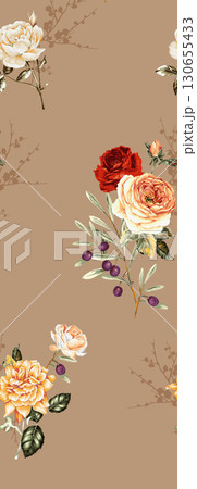 Diverse Floral and Patterned Decorative Paper Collection 130655433