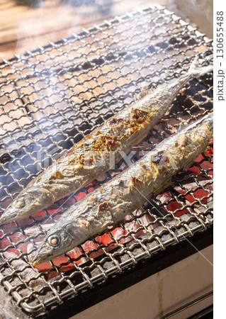 秋刀魚の塩焼き 130655488