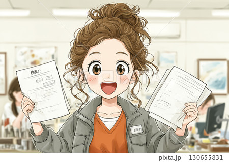 美優シリーズ：介護士資格試験に合格して喜ぶ 130655831