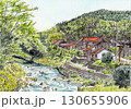 緑に囲まれた田舎の風景 130655906