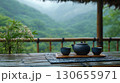 山の中にあるお洒落なカフェ 130655971