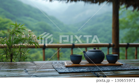 山の中にあるお洒落なカフェ 山の中にあるお洒落なカフェ 130655971
