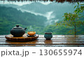 山の中にあるお洒落なカフェ 130655974