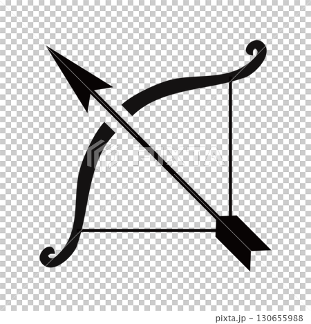 Bow and arrow icon 130655988