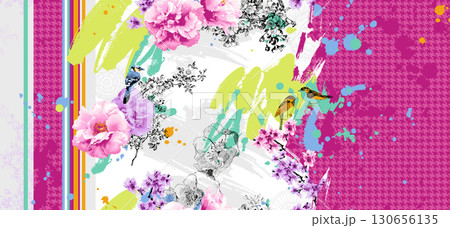 Varied Floral And Whimsical Patterned Decorative Paper Assortment Varied Floral And Whimsical Patterned Decorative Paper Assortment 130656135