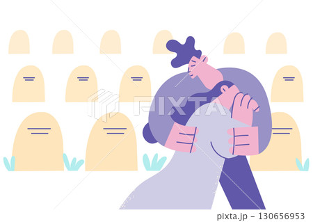 Grief, depression, sorrow concept 130656953