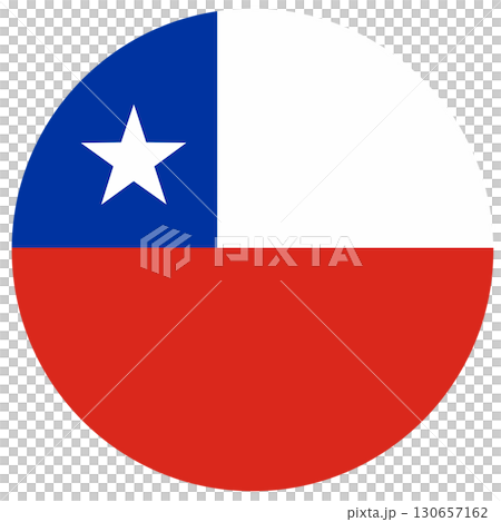 flag of chile round flag of chile round 130657162