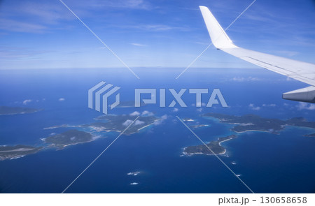 空から見た日本の島々 空から見た日本の島々 130658658