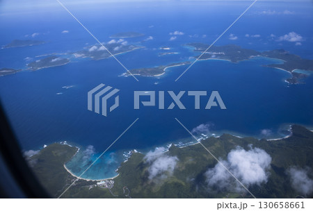 空から見た日本の島々 130658661