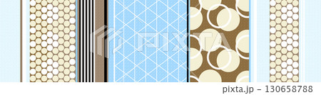 Varied Floral and Whimsical Patterned Decorative Paper Assortment 130658788
