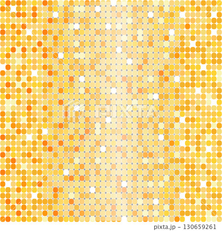 Disco ball texture golden sparkle iridescent background. Mosaic pixel shiny wall or floor tile, bright party glitter wallpaper 130659261