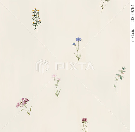 Charming Floral and Cartoon Patterned Decorative Paper Collection 130659764