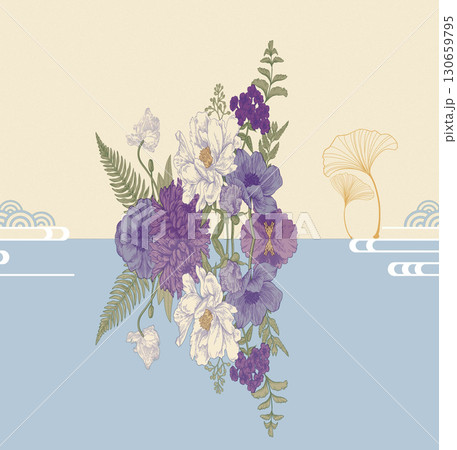 Charming Floral and Cartoon Patterned Decorative Paper Collection 130659795
