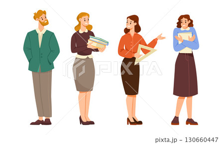 A diverse group of professionals is engaged in a variety of important tasks and projects A diverse group of professionals is engaged in a variety of important tasks and projects 130660447