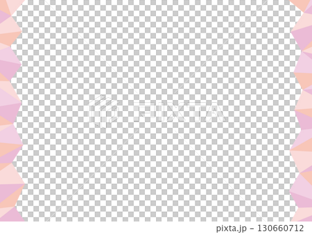 ハロウィンをイメージしたキラキラの左右のフレームのイラスト 130660712