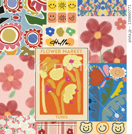 Charming Patterned Decorative Papers for Craft Projects 130660771