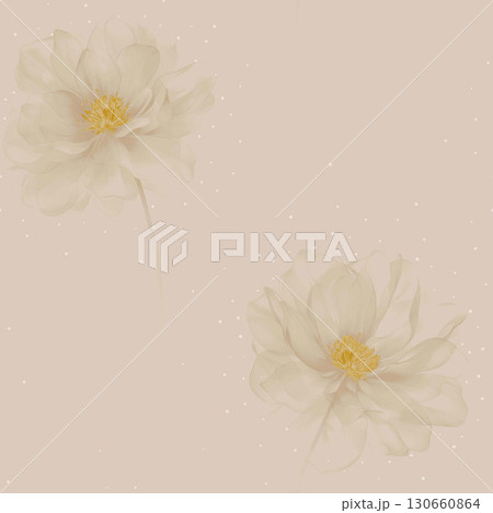 Pastel Floral Patterned Decorative Paper Collection 130660864