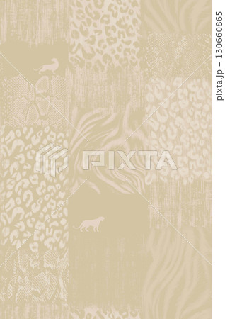 Pastel Floral Patterned Decorative Paper Collection 130660865