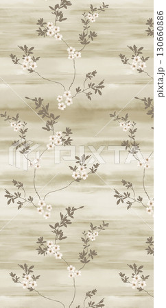 Pastel Floral Patterned Decorative Paper Collection 130660886