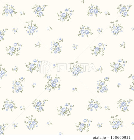 Pastel Floral Patterned Decorative Paper Collection 130660931