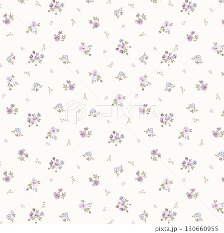 Pastel Floral Patterned Decorative Paper Collection 130660955