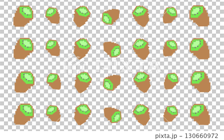 Kiwi pattern_pixel art Kiwi pattern_pixel art 130660972
