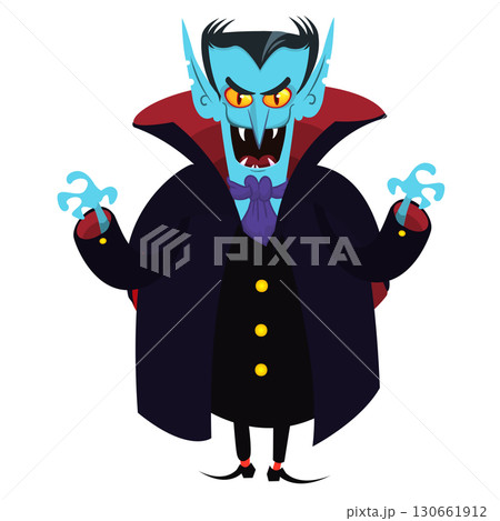 Cartoon funny monster character design with funny face expression. Halloween vector illustration Cartoon funny monster character design with funny face expression. Halloween vector illustration 130661912