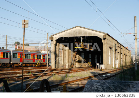 山陽電車　飾磨車庫の建物 130662839
