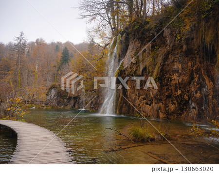Plitvice Lakes in Croatia during autumn 130663020
