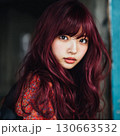 ロングゆるふわ女性 130663532