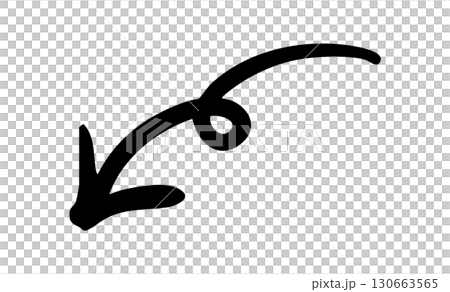 hand drawn arrow 130663565