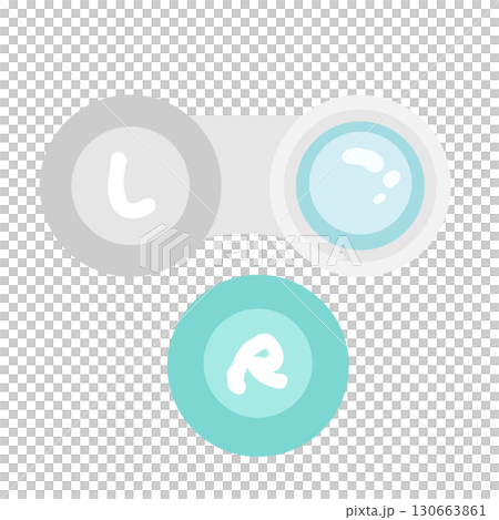 Contact lens case illustration 130663861