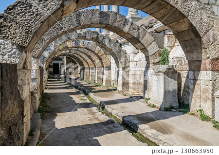 The ancient city of Smyrna Agora is known as the place where art was very intense and philosophy first emerged. The ancient city of Smyrna Agora is known as the place where art was very intense and philosophy first emerged. 130663950