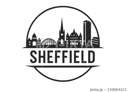 City skyline with iconic buildings and landmarks, Sheffield City skyline with iconic buildings and landmarks, Sheffield 130664221