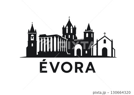 City skyline with iconic buildings and landmarks, ?vora 130664320