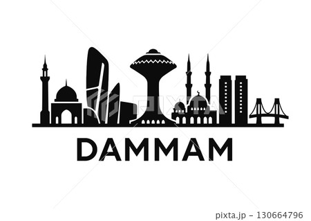 Dammam city skyline with iconic buildings and landmarks Dammam city skyline with iconic buildings and landmarks 130664796