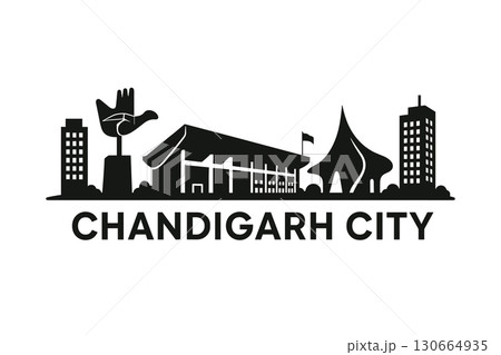 Chandigarh city skyline with iconic buildings and landmarks 130664935