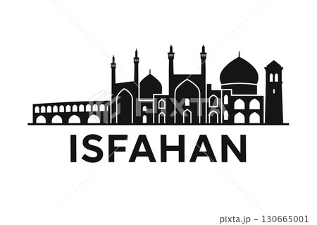 Isfahan city skyline with iconic buildings and landmarks 130665001