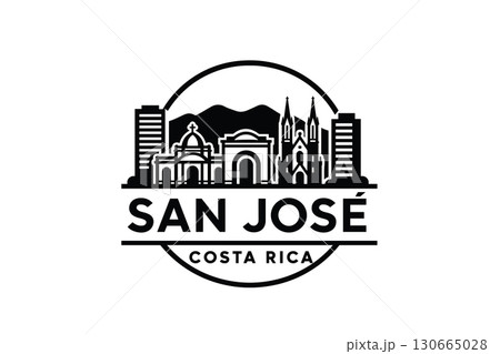 San Jos? city skyline with iconic buildings and landmarks 130665028