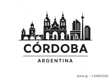 C?rdoba city, Argentina skyline with iconic buildings and landmarks 130665089